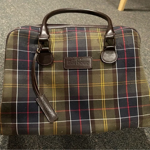Barbour Plaid Tote Bag - Picture 1 of 12